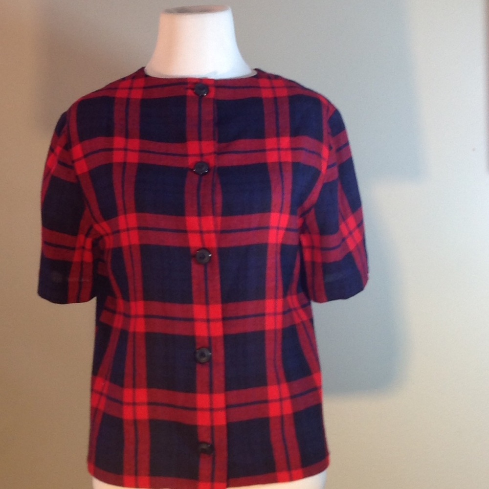 🌹Plaid Blouse🌹 Size M